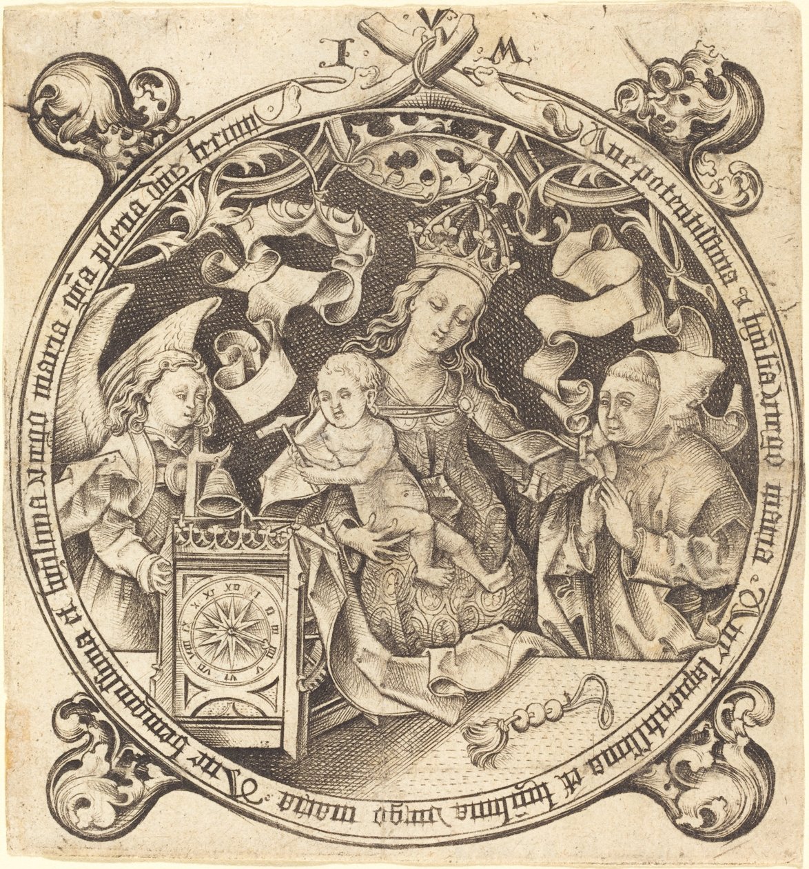 La Madonna con el reloj de Israhel van Meckenem
