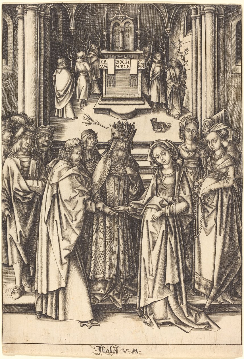 El matrimonio de la Virgen de Israhel van Meckenem