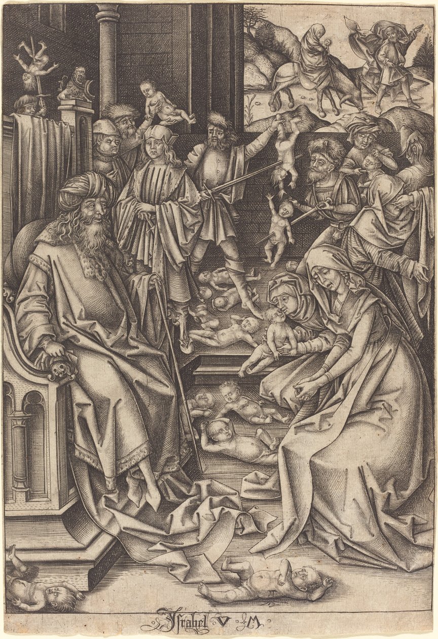 Masacre de los Inocentes de Israhel van Meckenem after Hans Holbein the Elder