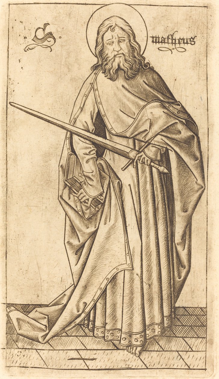 San Pablo (?) o San Mateo (?) de Israhel van Meckenem after Master E.S.