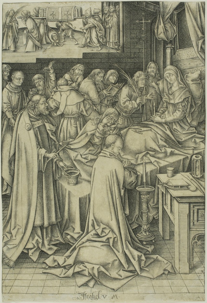Muerte de la Virgen de Israhel van Meckenem the younger