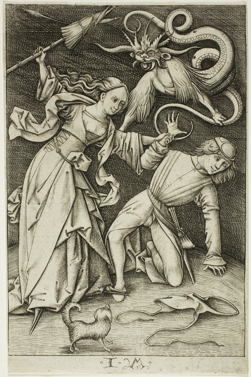 La lucha por los pantalones de Israhel van Meckenem the younger