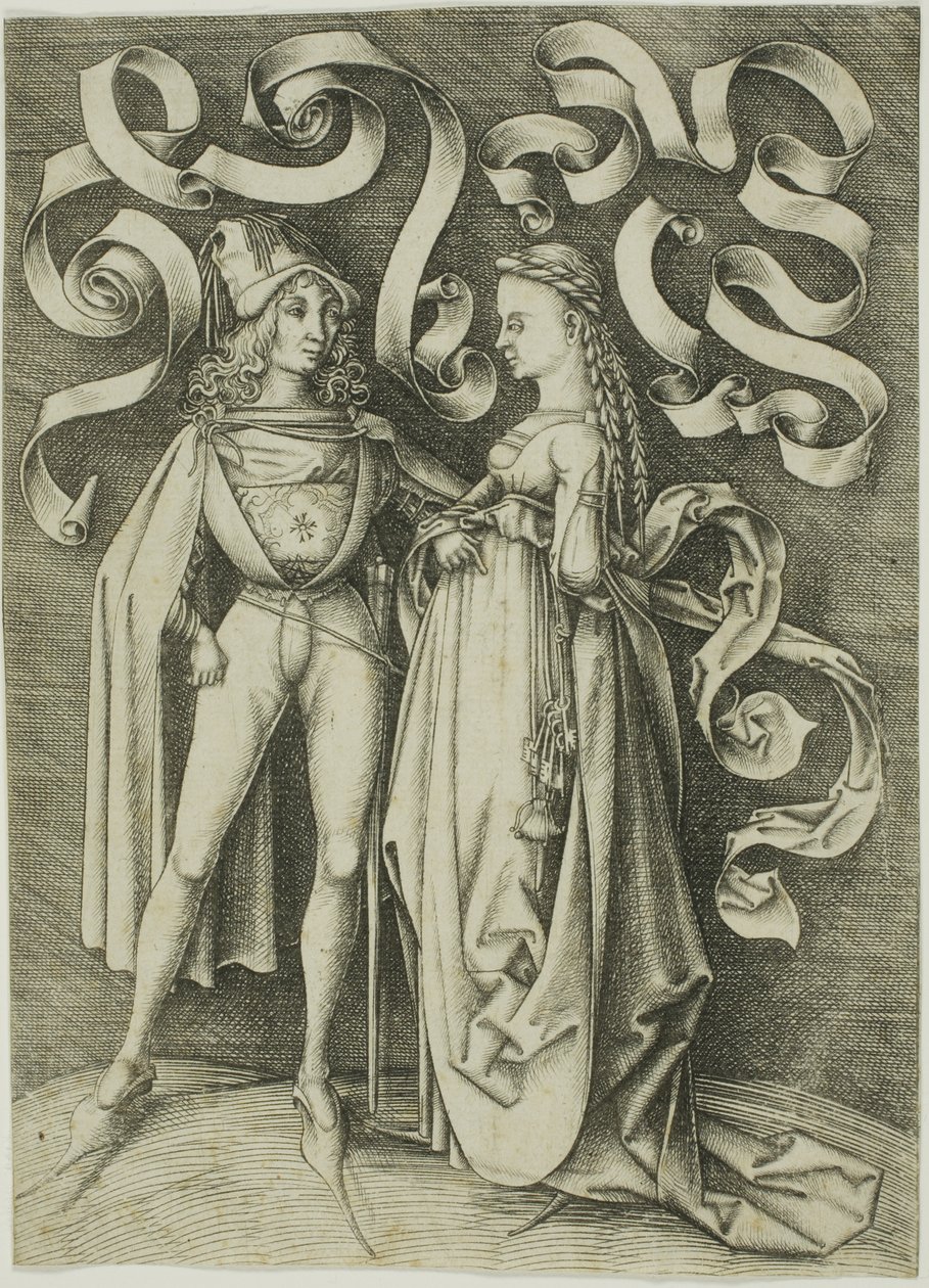 El caballero y la dama de Israhel van Meckenem the younger