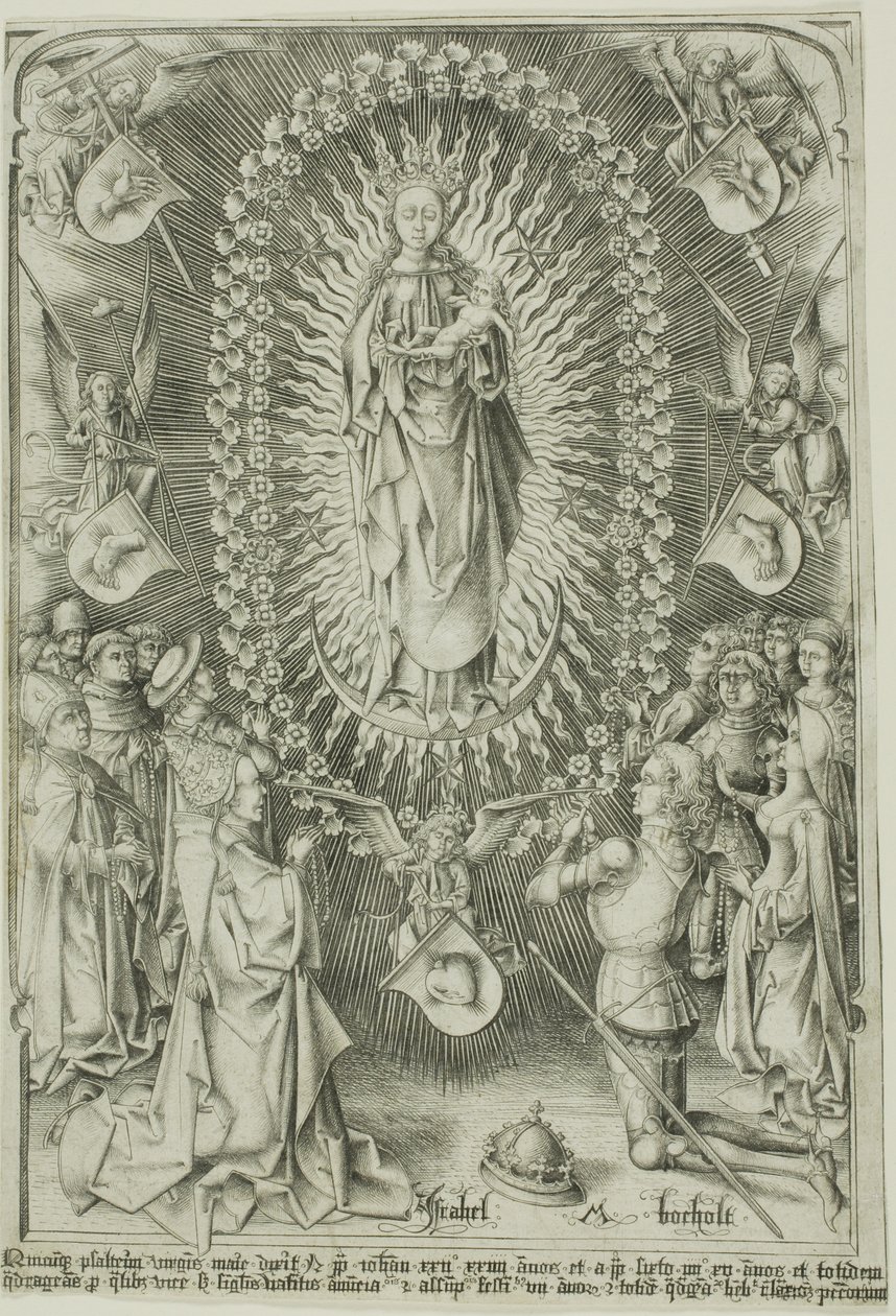 La Virgen del Rosario de Israhel van Meckenem the younger