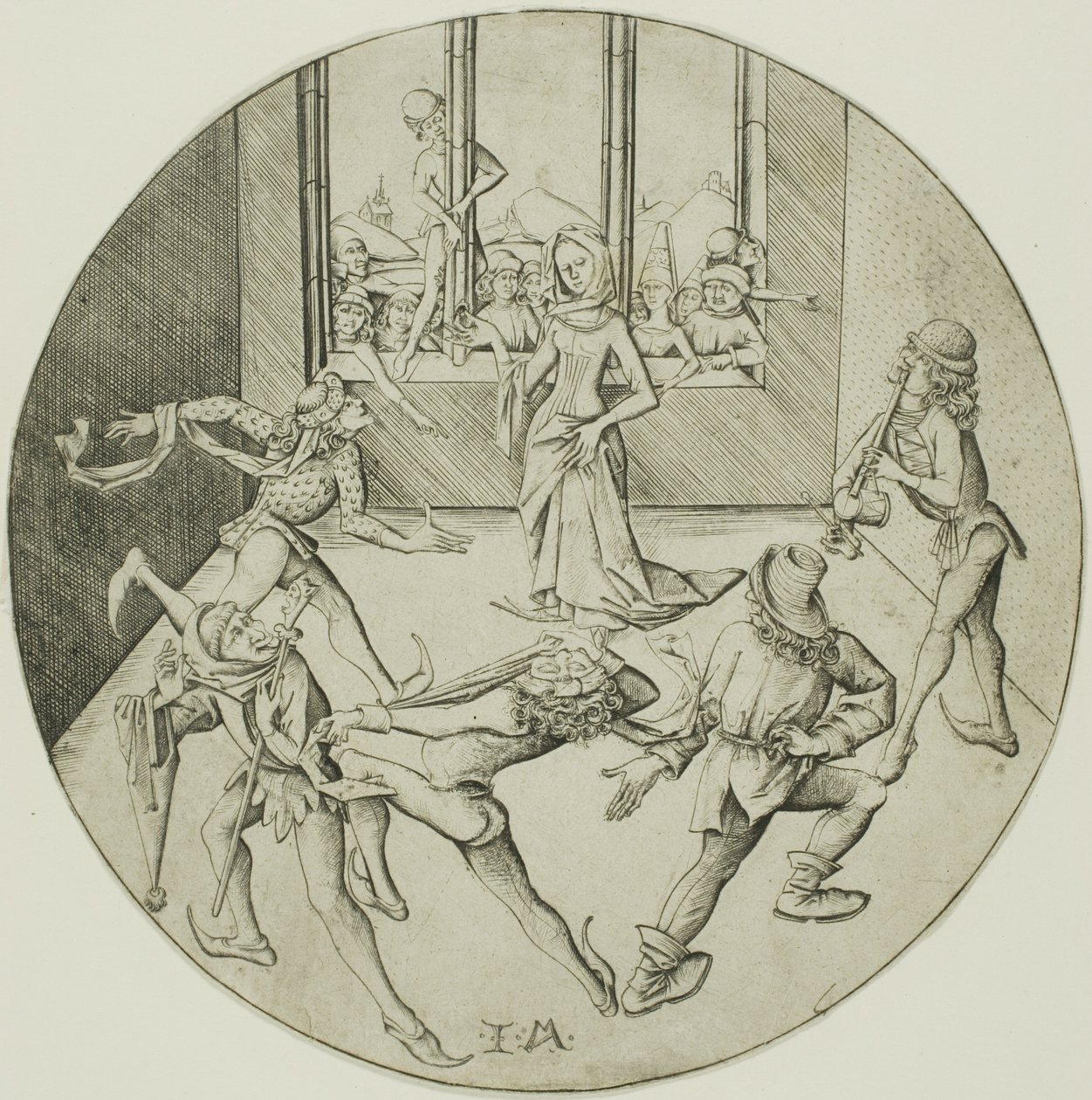 Los Morris Dancers de Israhel van Meckenem the younger