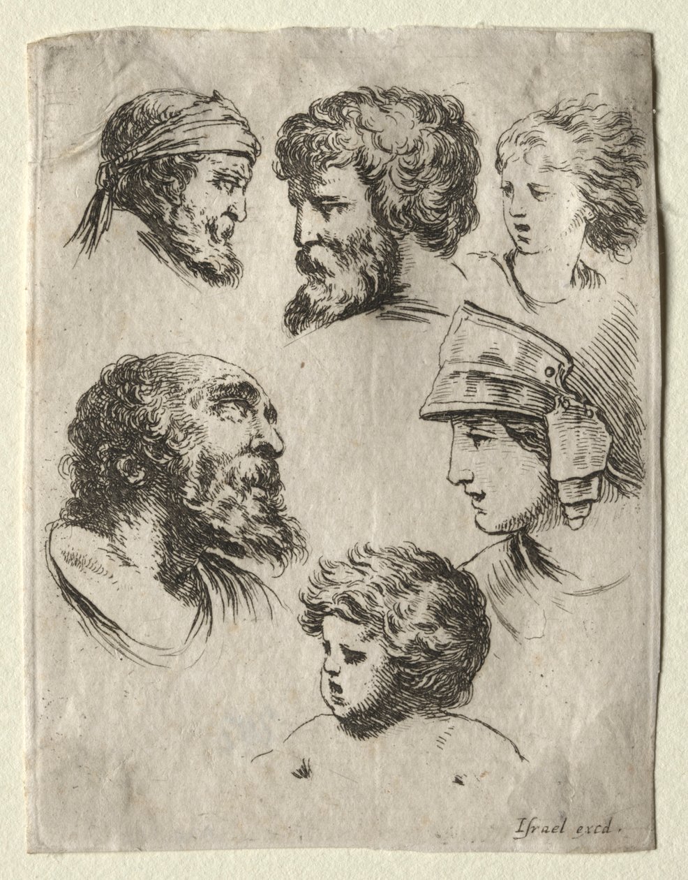 Libro para Aprender a Dibujar: Seis Cabezas Retrato de Israël Henriet
