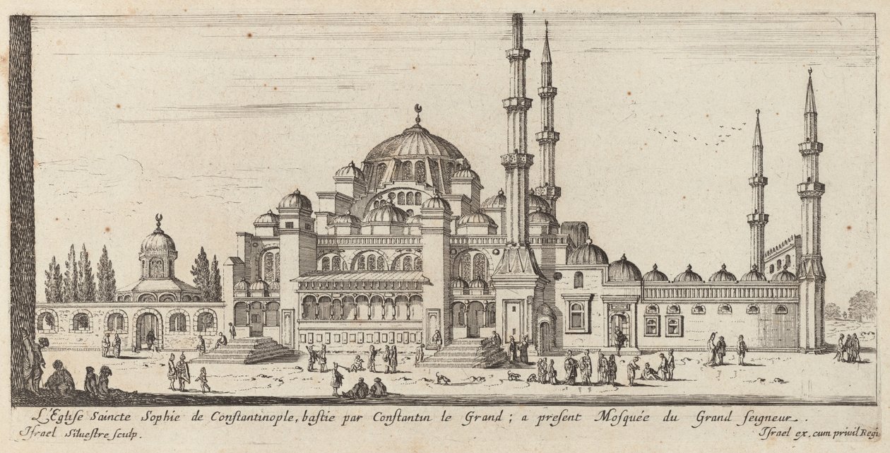 La Iglesia de Santa Sofía de Constantinopla, construida por Constantino el Grande; ahora Mezquita del Gran Señor de Israël Silvestre