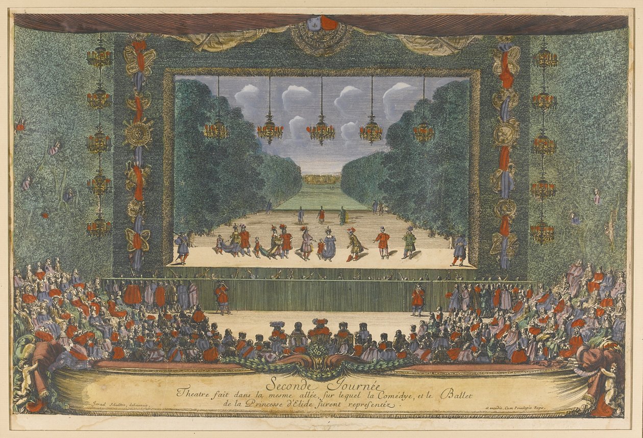 Ballet La Princesa de Élide La Princesa de Elis por Molière y Lully en Versalles de Israël Silvestre the Younger
