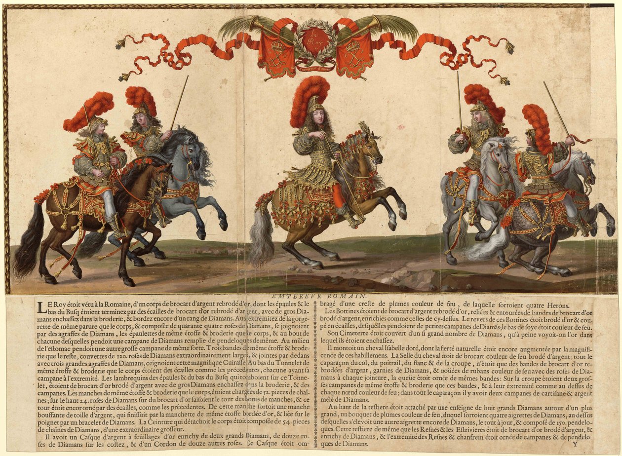 Gran Cabalgata en París en 1662, 1670 de Israël Silvestre the Younger