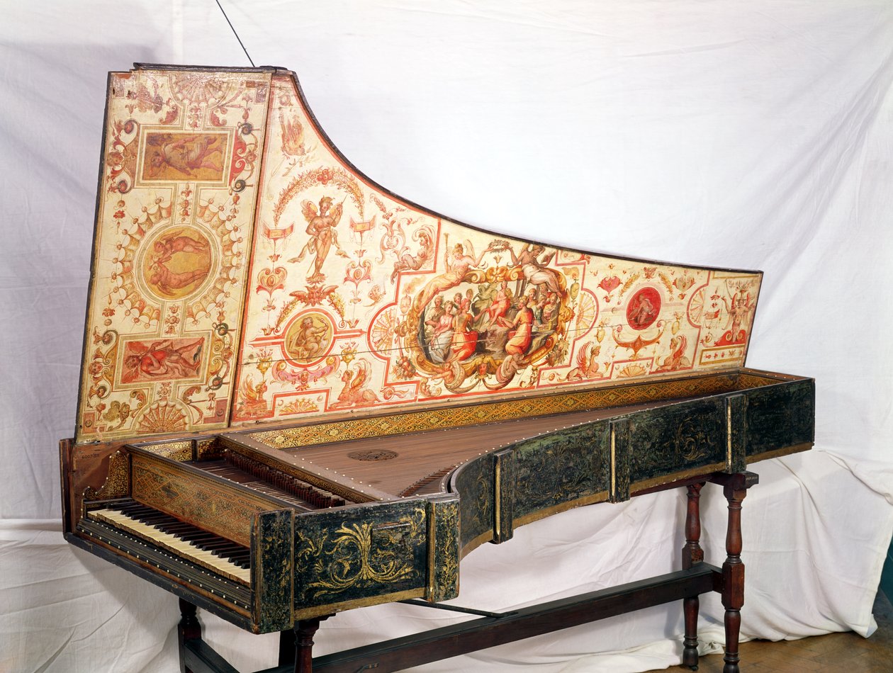 Clavicémbalo dorado y pintado por Giovanni Antonio Bafto, Venecia, 1774 de Italian School