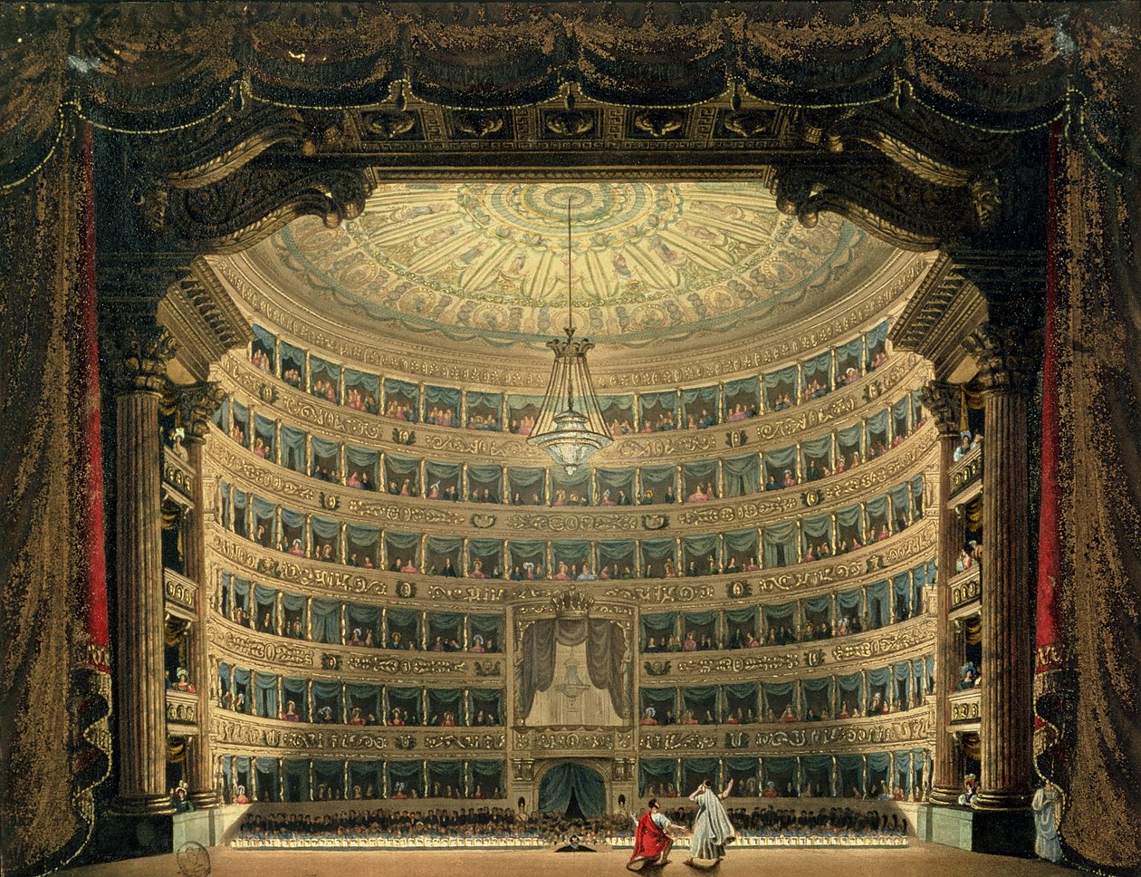 La Scala, Milán, durante una actuación de Italian School