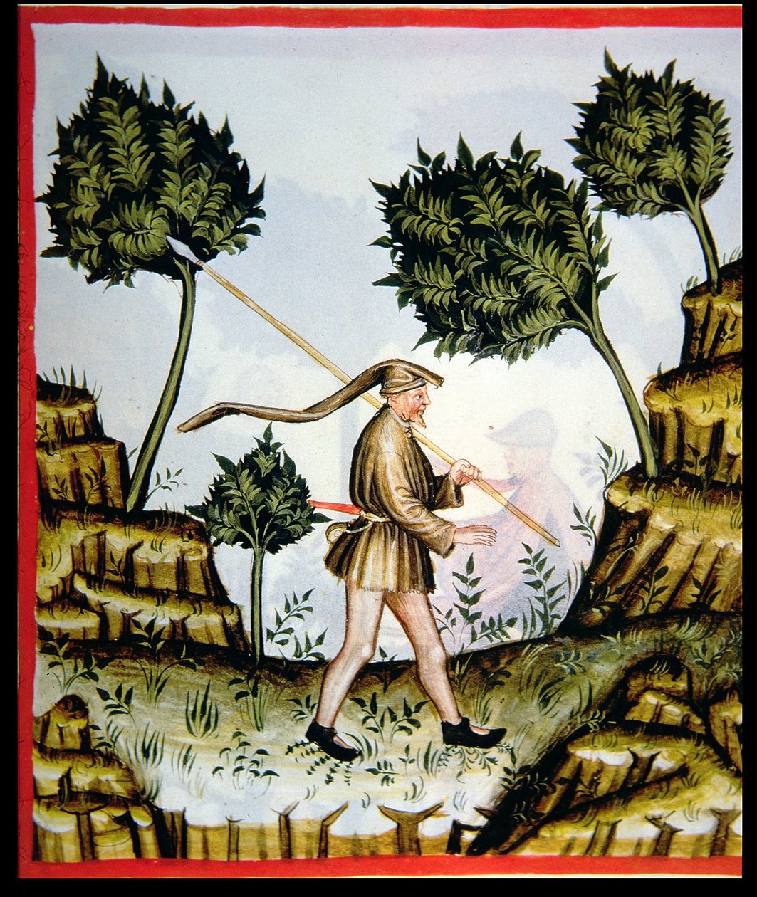 El viento del sur, de Tacuinum Sanitatis de Italian School