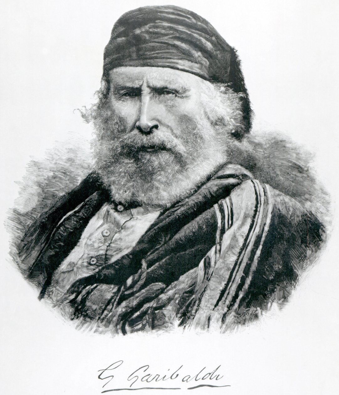 Retrato de Giuseppe Garibaldi de Italian School