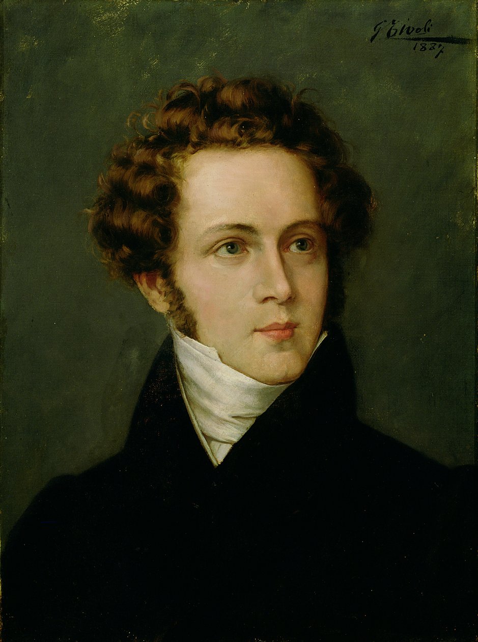 Retrato de Vincenzo Bellini, 1887 de Italian School