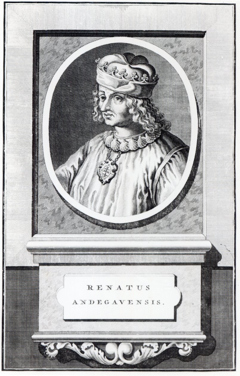 René de Anjou, Rey de Nápoles de Italian School