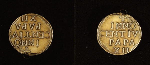 Sello de una bula papal del Papa Inocencio XII (1615-1700) de Italian School