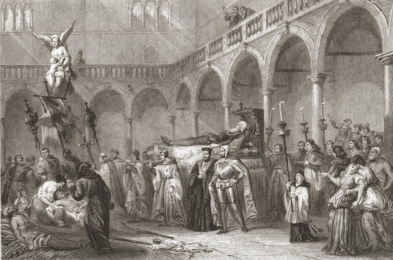El funeral de Tiziano (c.1488-1576) de Italian School