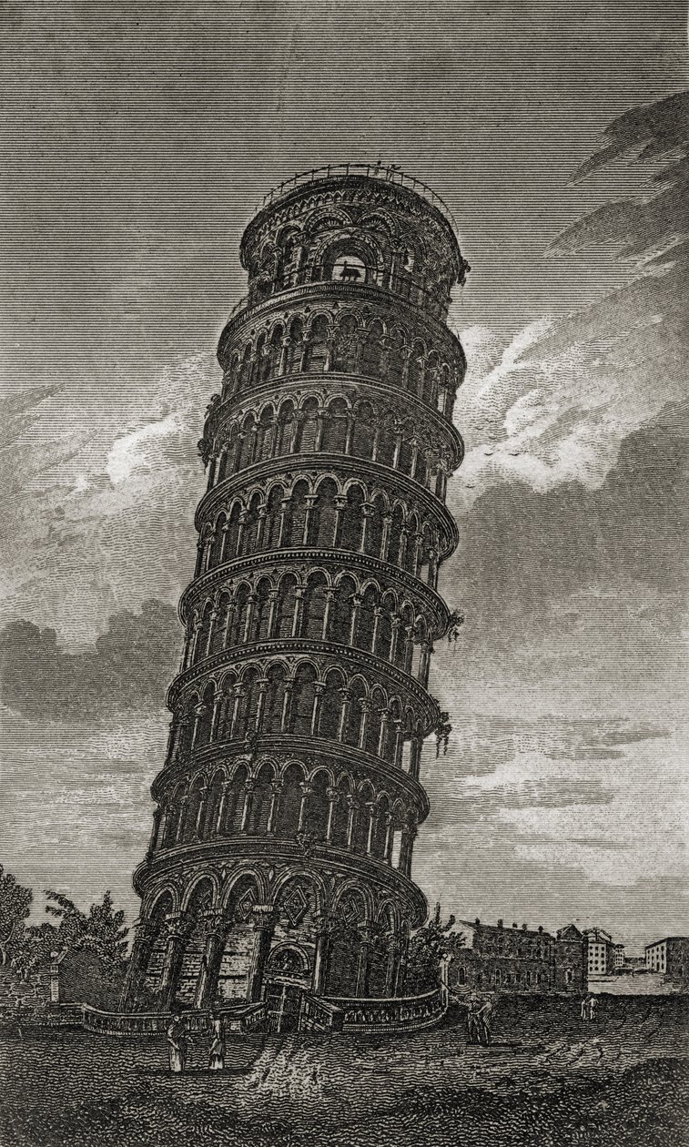 La Torre Inclinada de Pisa de Italian School