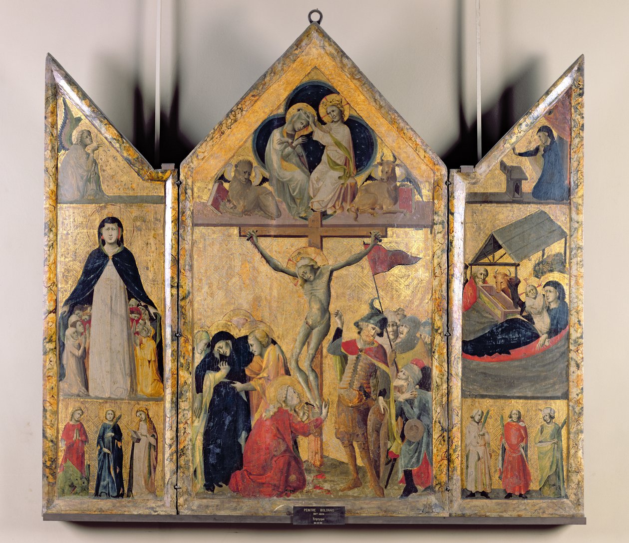 Tríptico con escenas de la vida de la Virgen, 1333 de Italian School