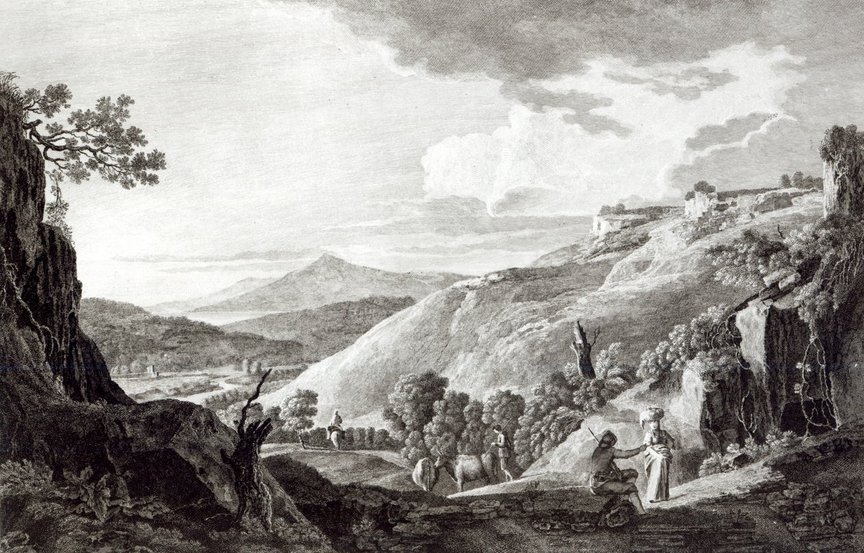 Vista de Tarquinia y Corneto de Italian School