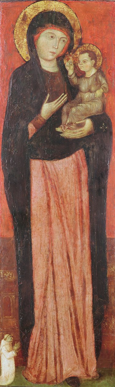 Virgen y Niño con un donante de Italian School