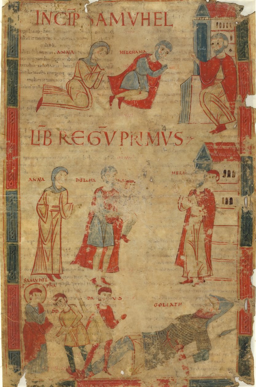 Cuatro Escenas del Primer Libro de Samuel de Italian 11th Century