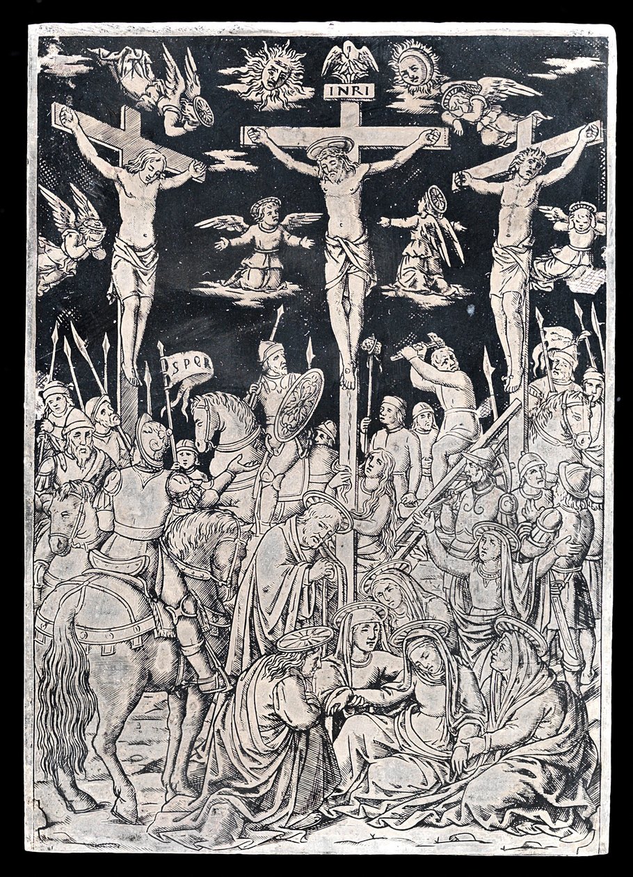 Pax con Cristo en la Cruz de Italian 15th Century