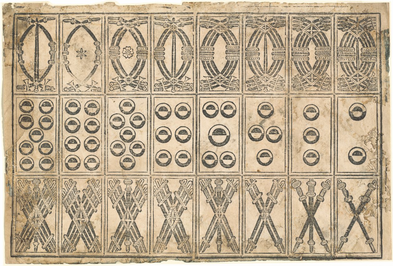 Cartas de juego de Italian 15th Century