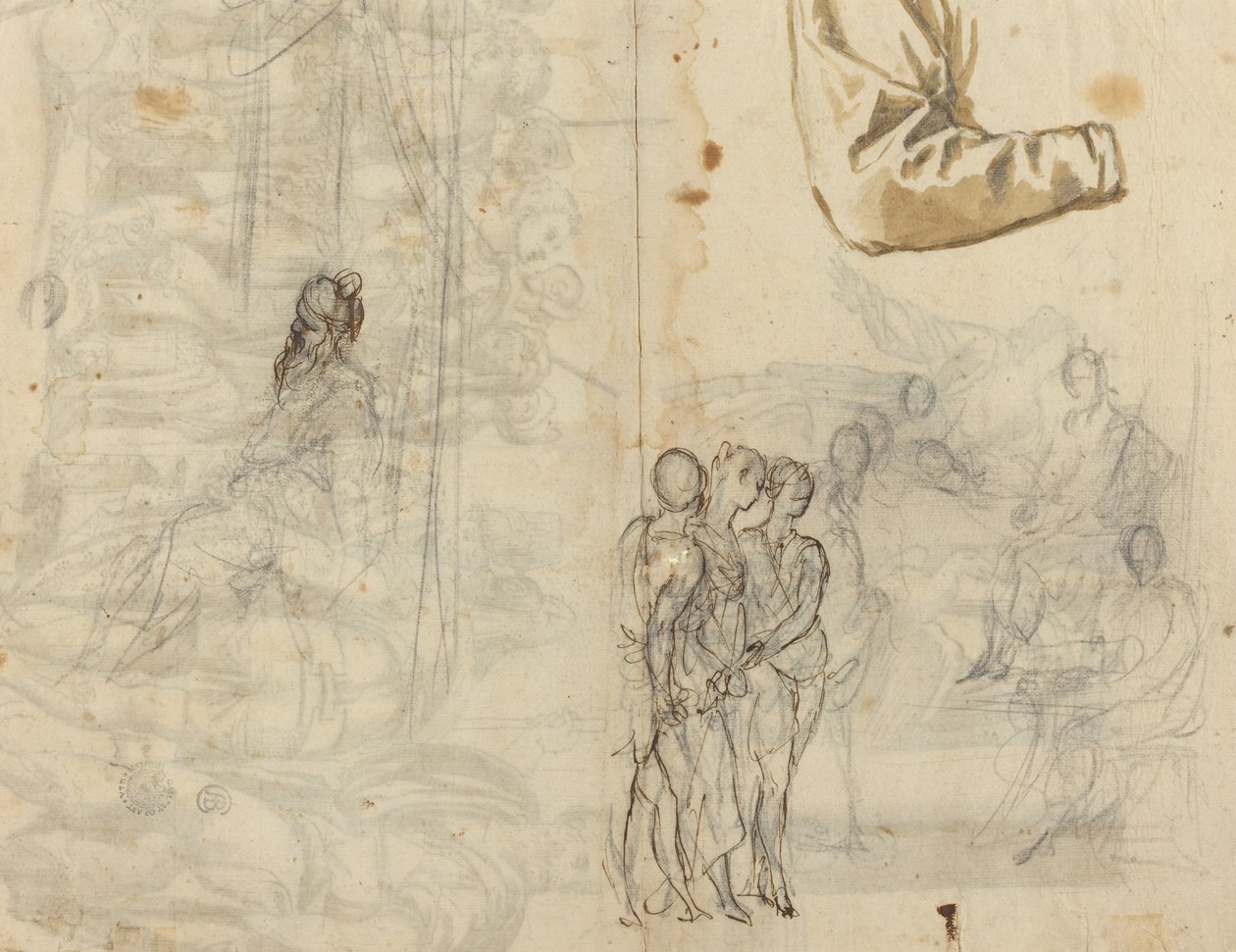 Copia de una pintura histórica del círculo de Paolo Veronese de Italian 16th Century