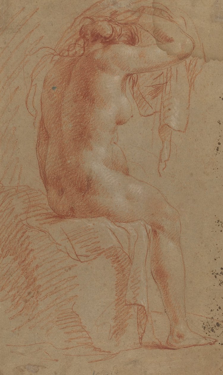 Figura Femenina Desnuda [verso] de Italian 17th Century