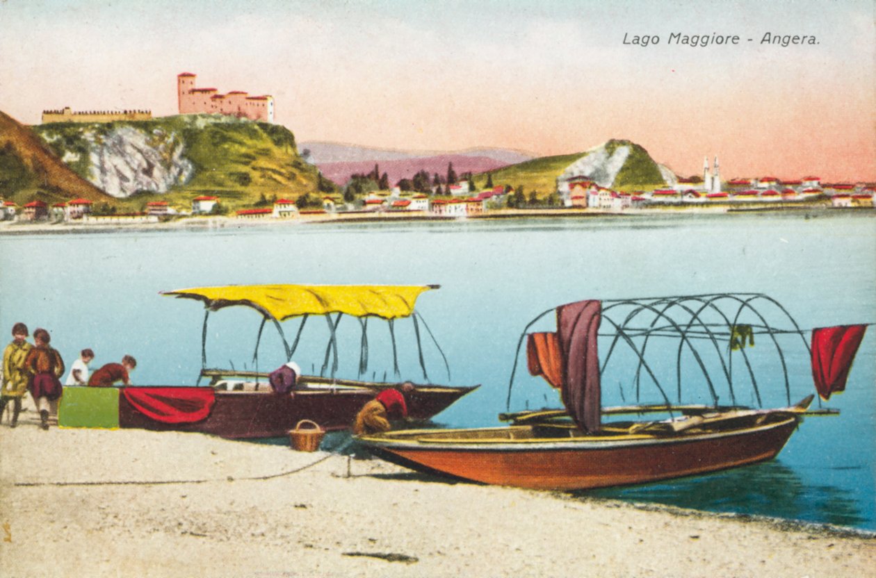 Lago Mayor, Angera (foto en color) de Italian Photographer
