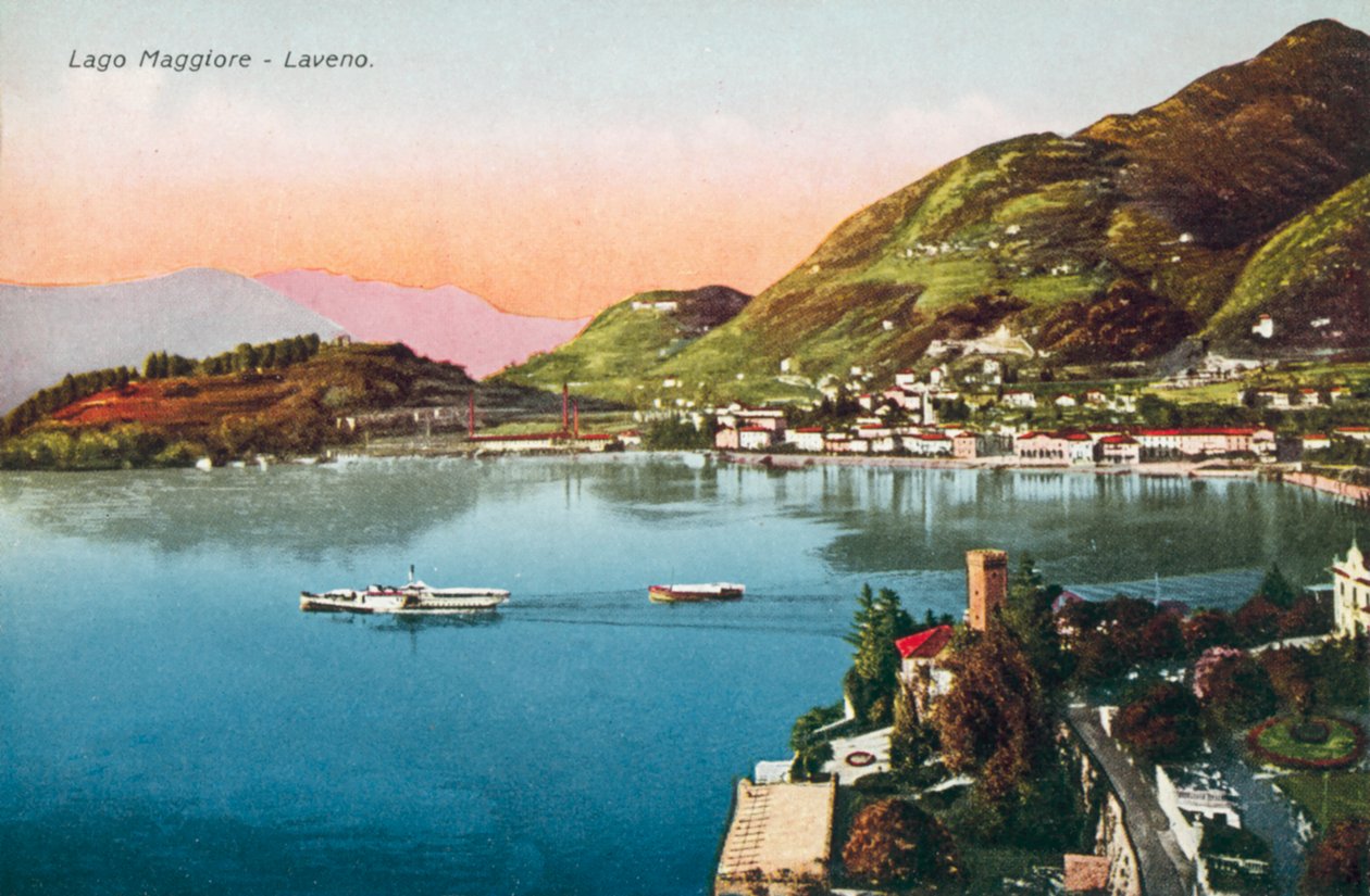 Lago Mayor, Laveno (foto en color) de Italian Photographer