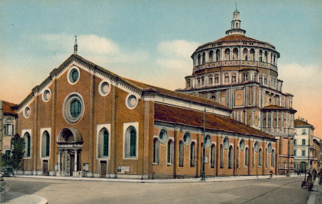Milán / Milan: Iglesia de S Maria della Grazie (foto en color) de Italian Photographer