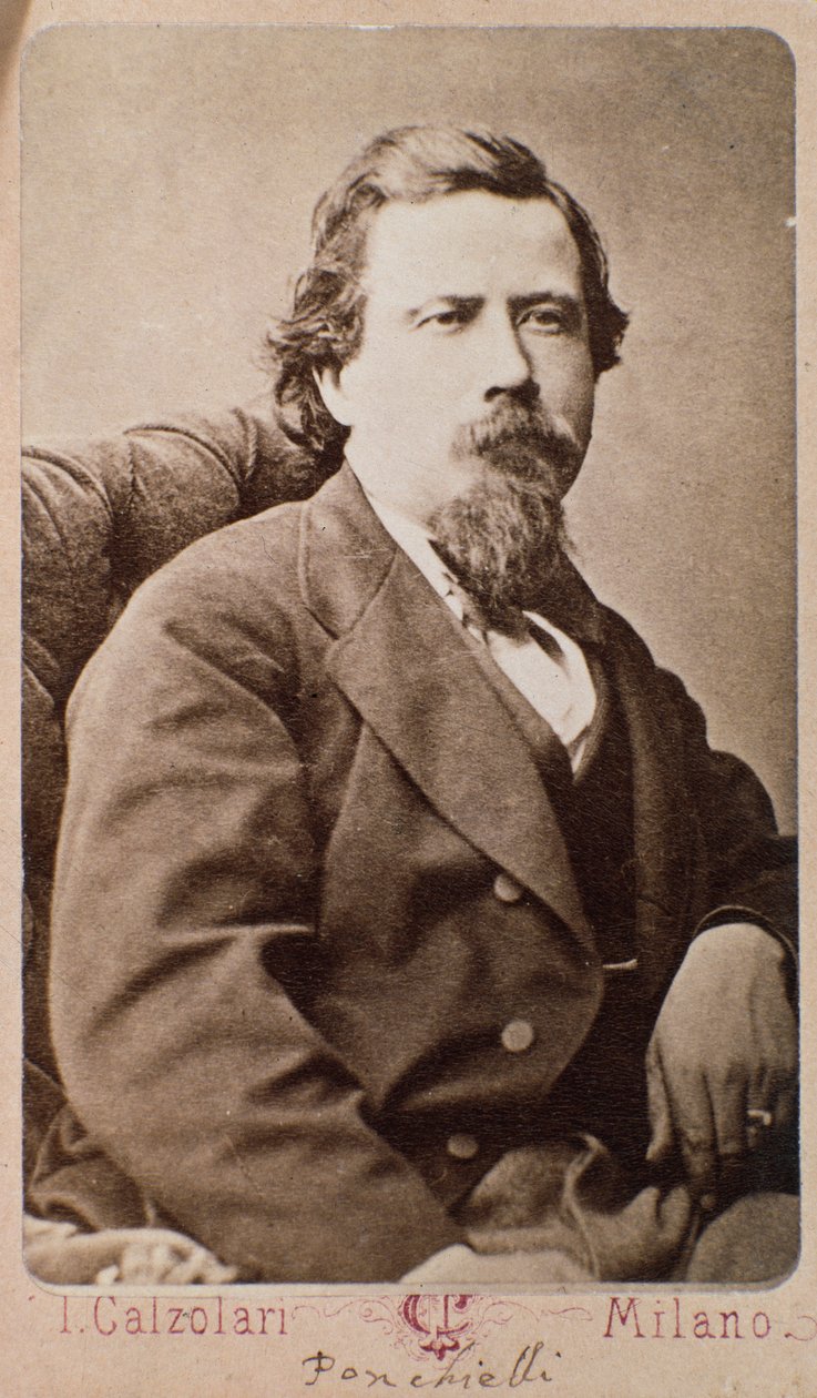 Retrato del compositor italiano Amilcare Ponchielli (1834-1885) de Italian Photographer