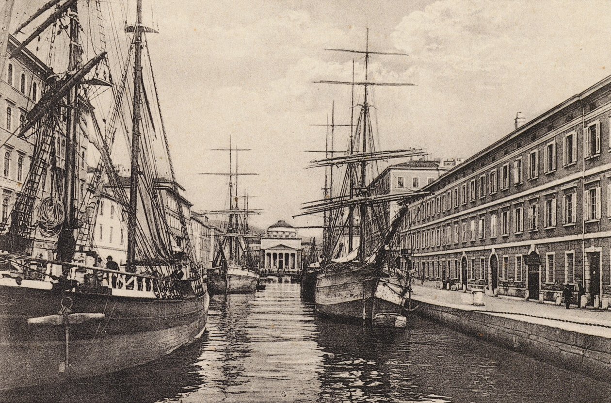 Trieste: Canale Grande (foto b/n) de Italian Photographer