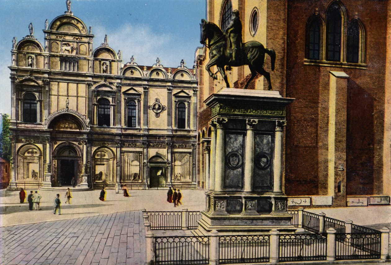 Venecia / Venice: Monumento a B Colleoni (foto en color) de Italian Photographer
