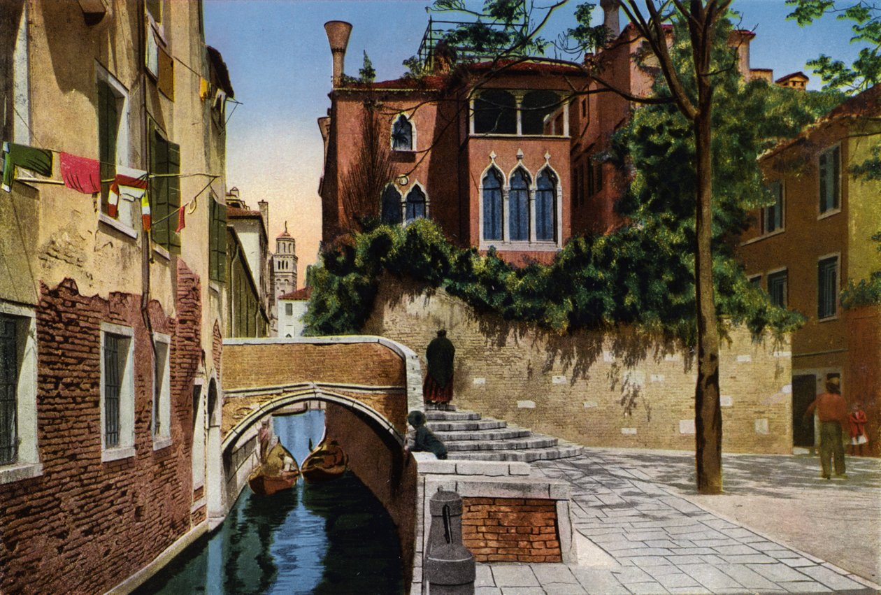 Venezia / Venecia: Rio S Gregorio (foto en color) de Italian Photographer