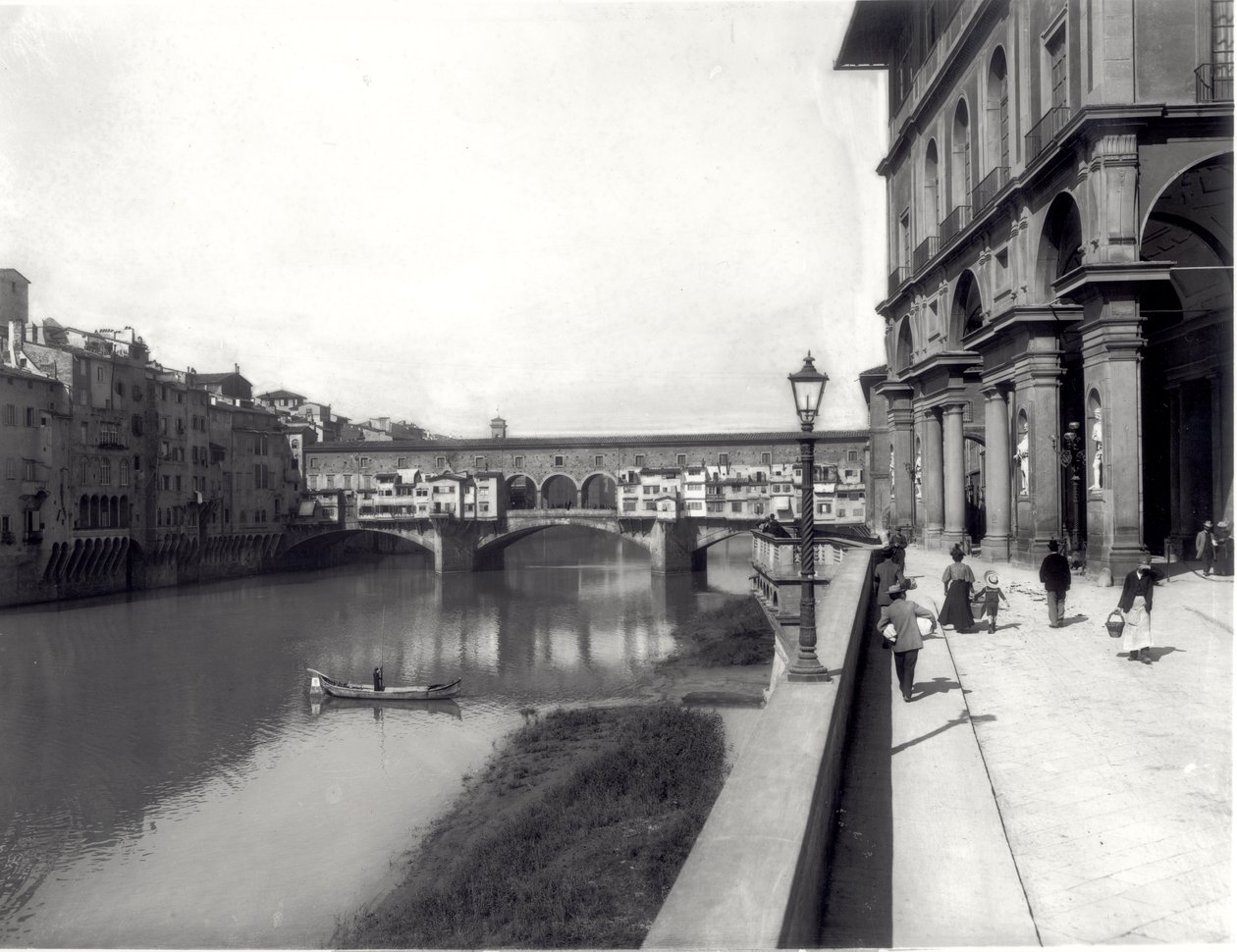 Ponte Vecchio y la Fachada de la Galería Uffizi de Italian Photographer Italian Photographer
