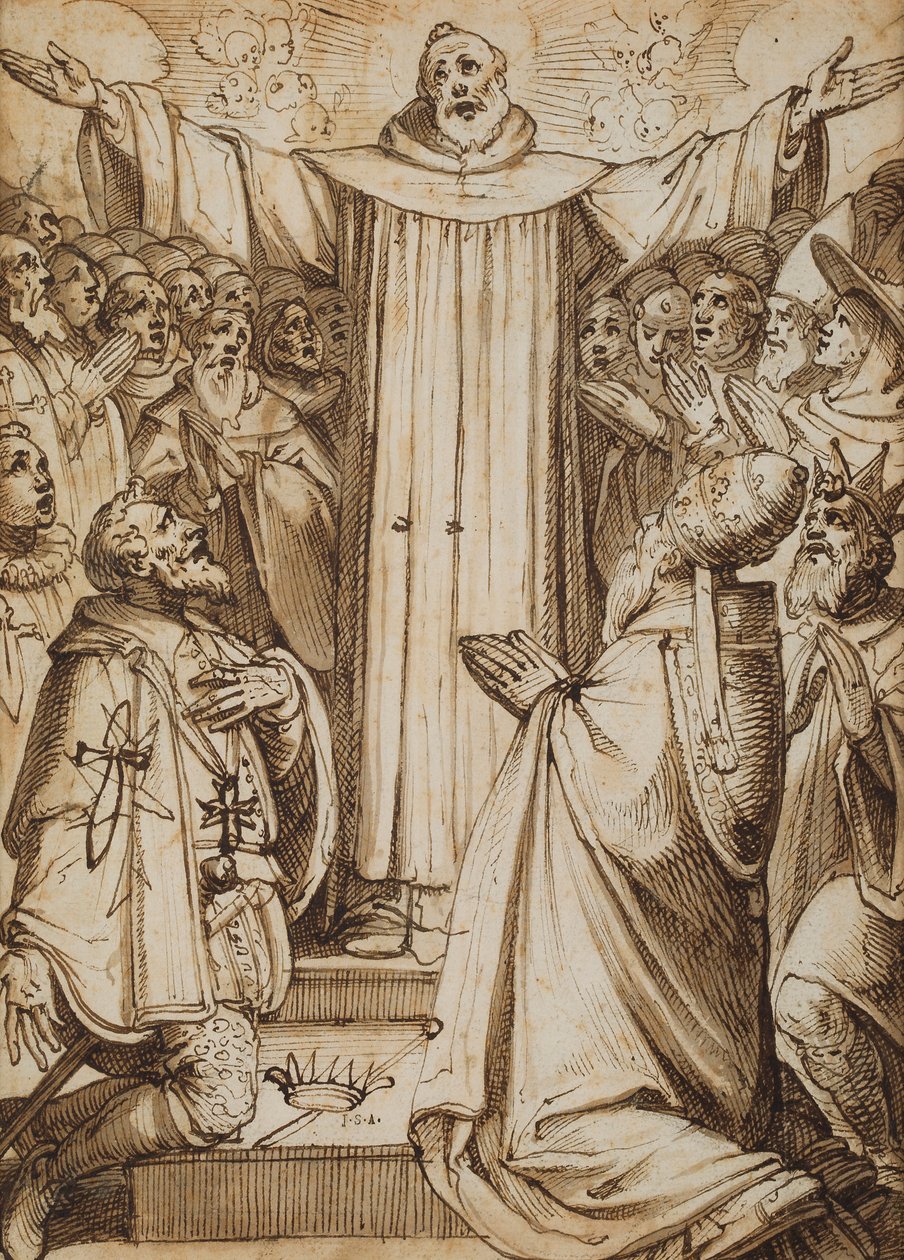 Un par de escenas religiosas de Italian School