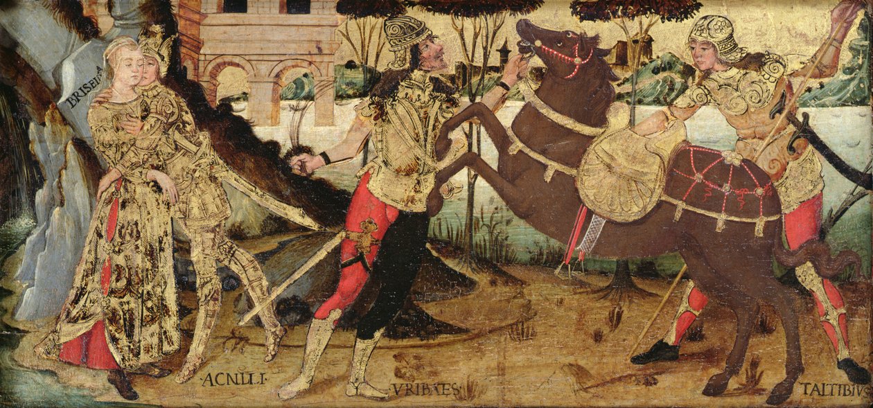 Aquiles despidiéndose de Briseida, Escuela Umbriana de Italian School