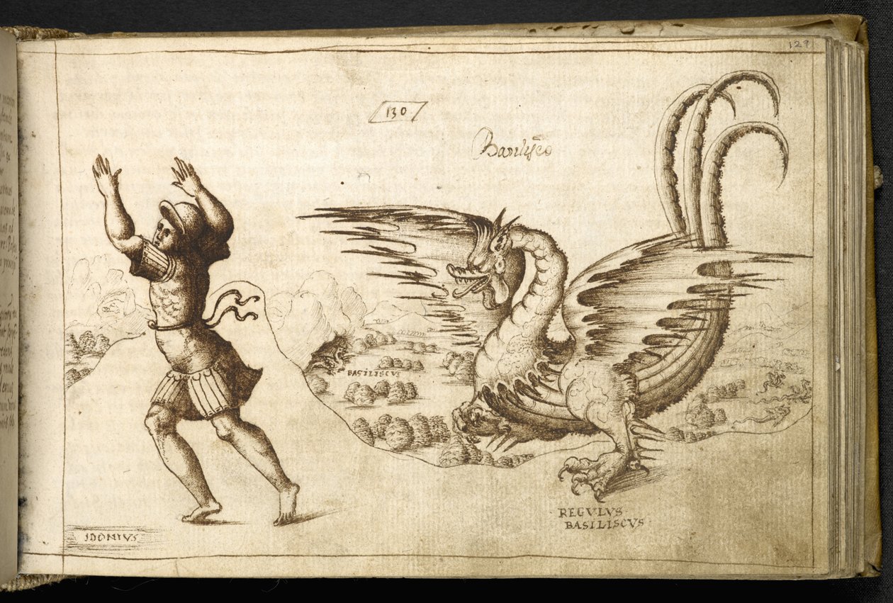 Añadir MS 82955 f.129r Dragón de 