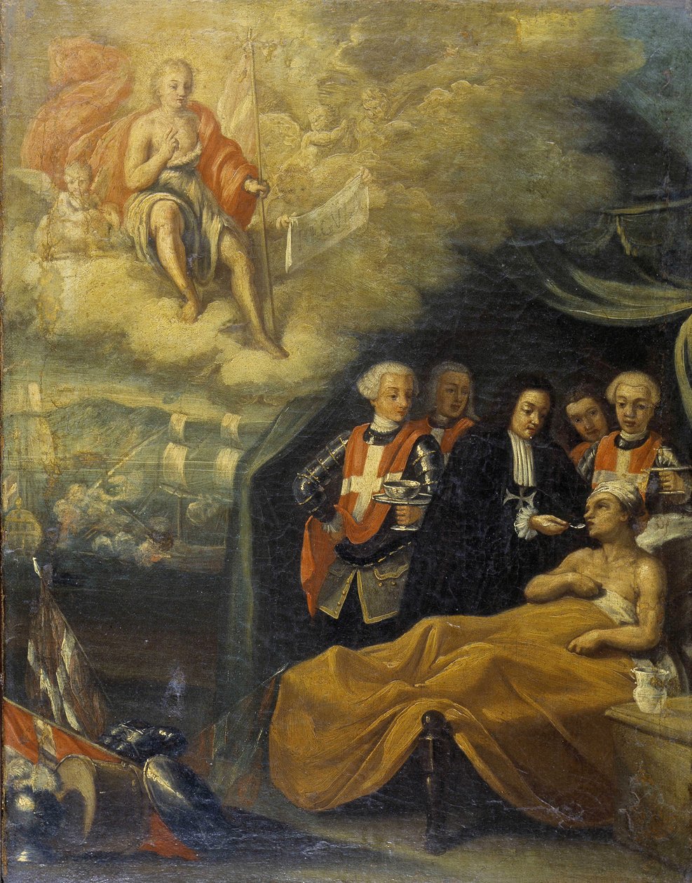 Alegoría a la Orden de Malta. Escuela napolitana de Italian School