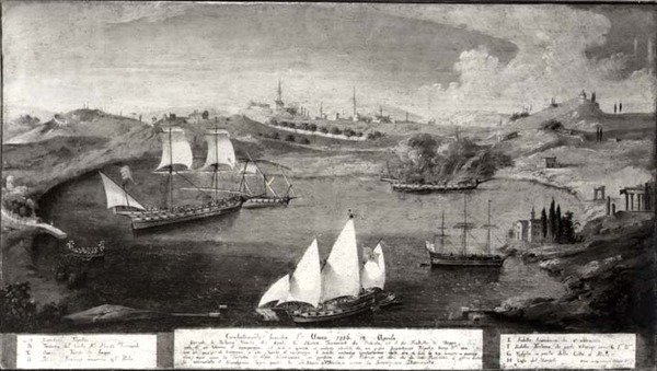 Un Incidente en la Vida del Capitán Veneciano Ivanovich da Dabrota y su Hermano Tseppo contra Piratas Turcos, Alena de Italian School
