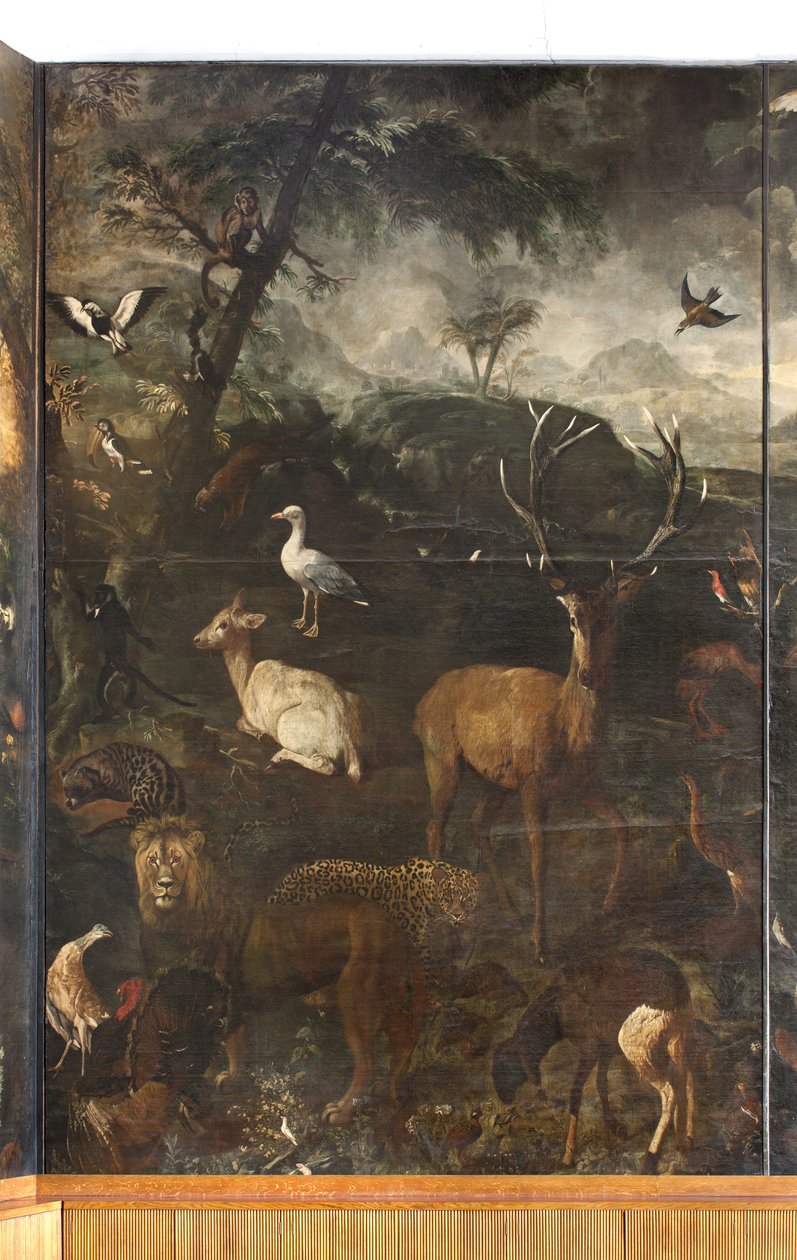 Animales, Mito de Orfeo, (detalle) de Italian School