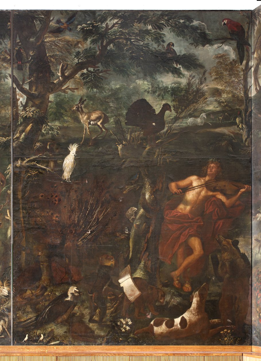 Animales, Mito de Orfeo (detalle) de Italian School