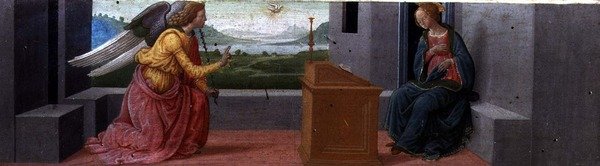 Anunciación (panel) de Italian School