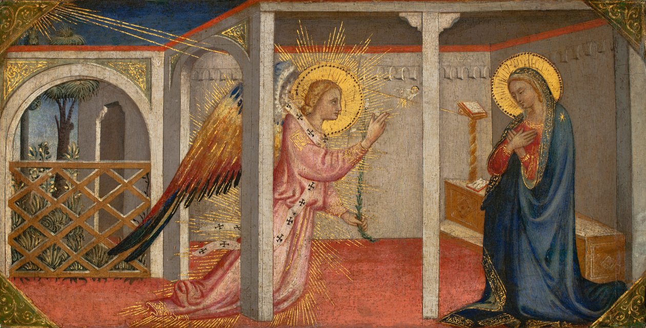 Anunciación, Florencia, principios-mediados del siglo XV (temple sobre tabla) de Italian School