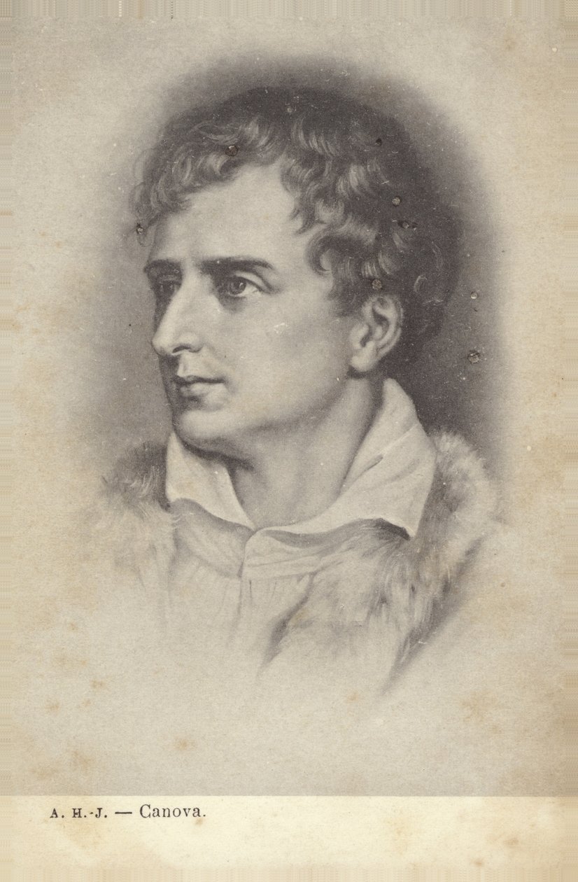 Antonio Canova, escultor italiano (litografía) de Italian School