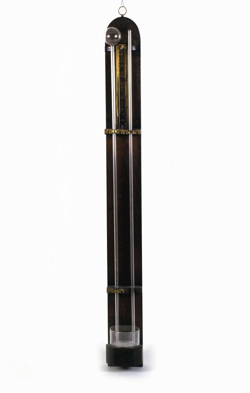 Barómetro (tubo de mercurio) de Evangelista Torricelli (1608 - 1647). Museo de Ciencia y Tecnología. Milán de Italian School