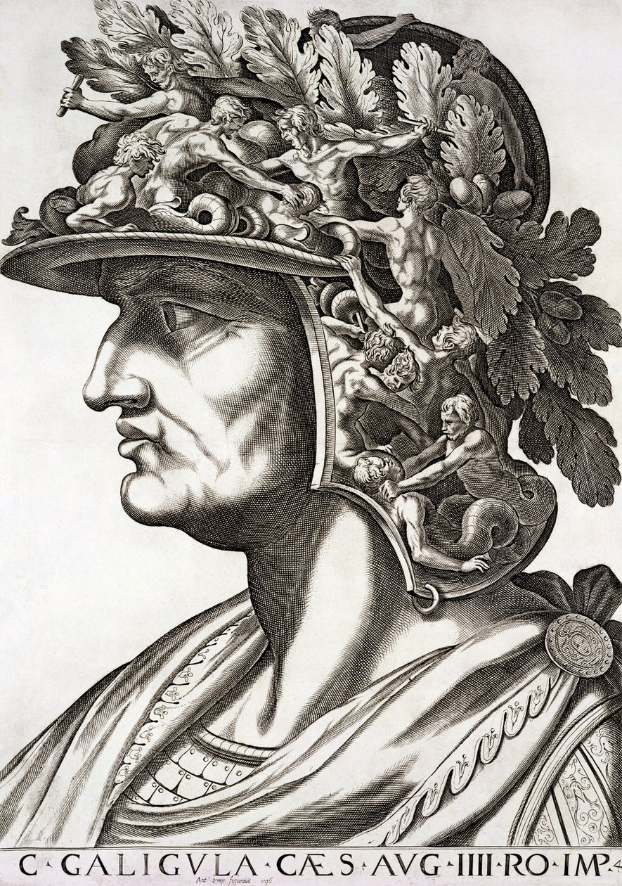 Calígula César (12-41 d.C.), 1596 de Italian School